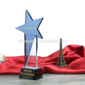 Personalized etched crystal star award trophy MH-J0869